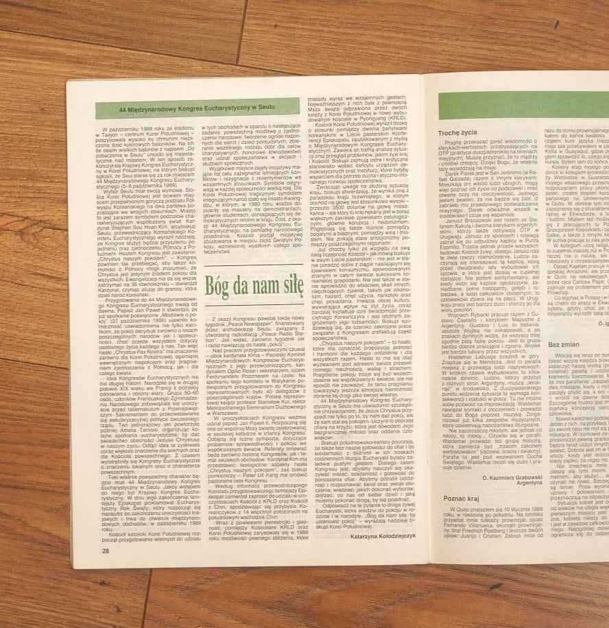 czasopismo Misjonarz nr 5 - wrzesień październik 1989