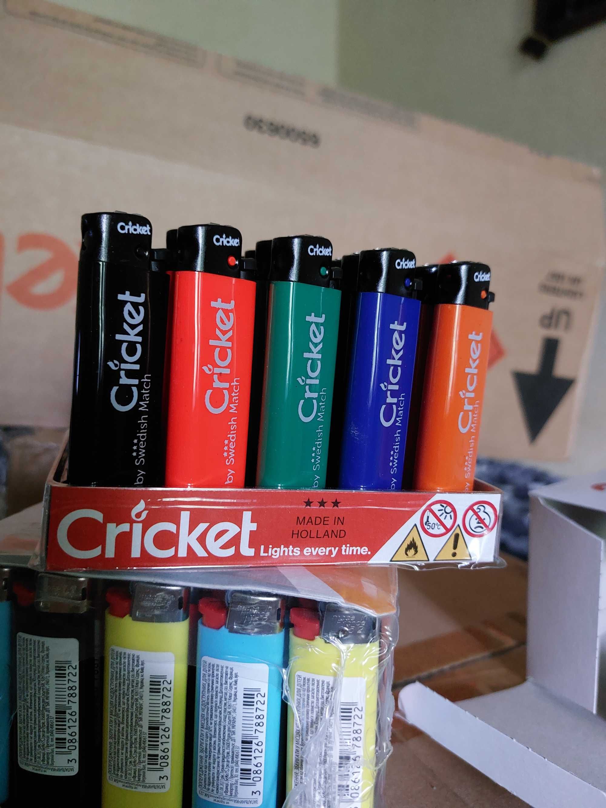 Зажигалки / запальнички Cricket 15грн/шт, оригінали