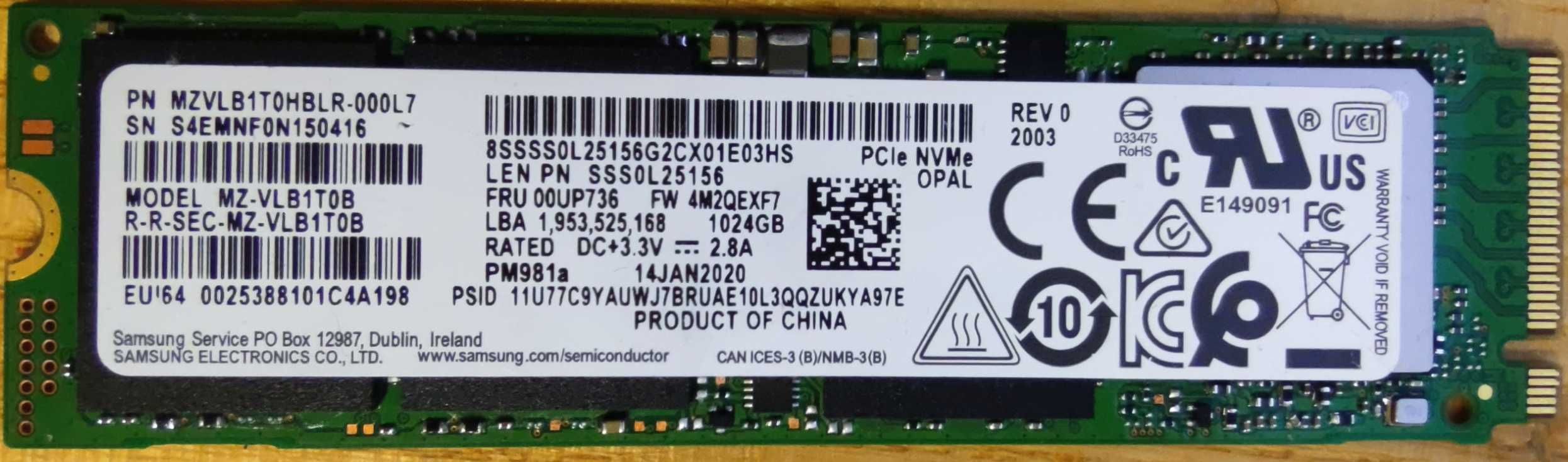 Диски SSD 2.5"|M.2| NVME 512Gb; 1Tb; 2Tb