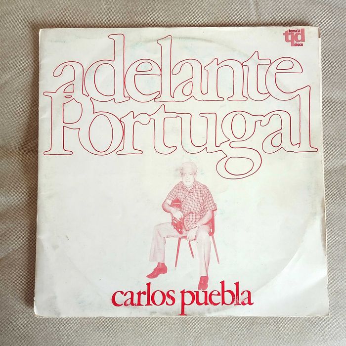 Disco de vinil de Carlos Puebla - Adelante Portugal