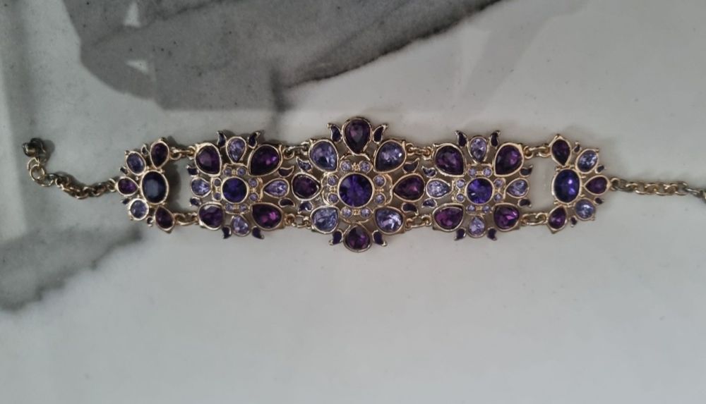 Piękna bransoletka  z kryształków