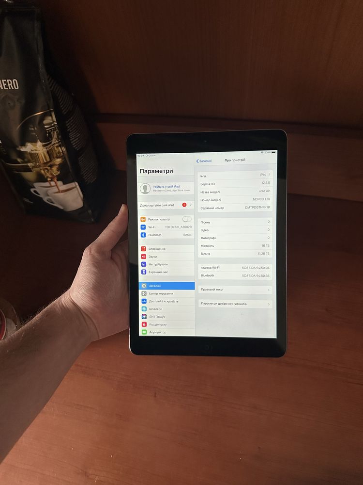 Apple iPad Air 1   Планшет   Для розваг  та Ютуб