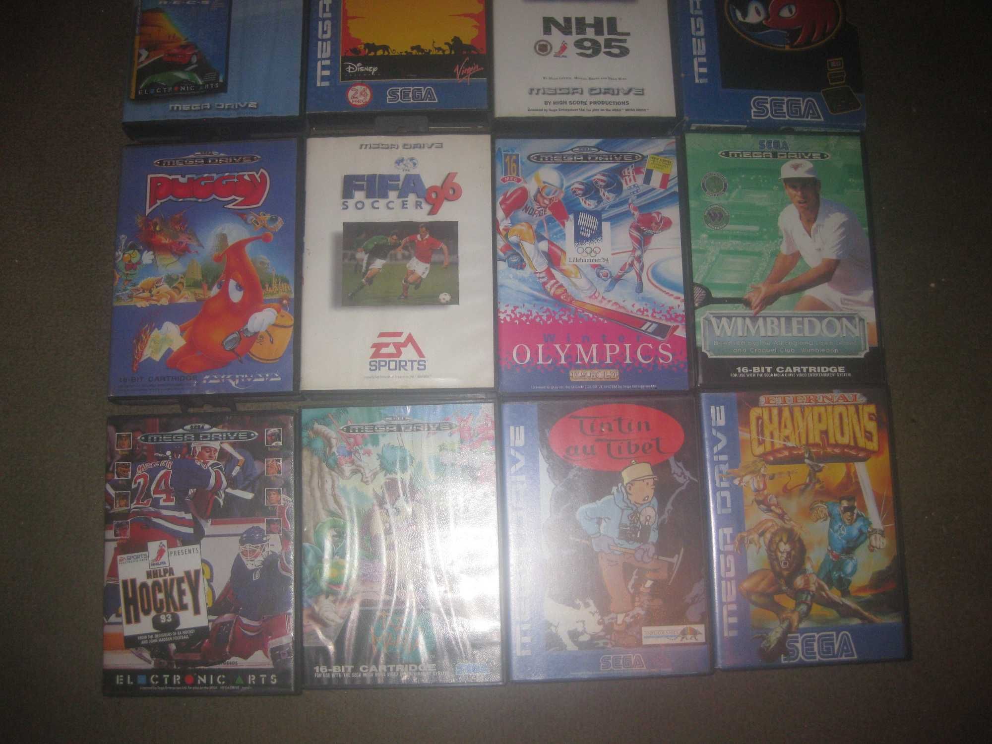 16 Jogos Sega Mega Drive/Todos Completos!