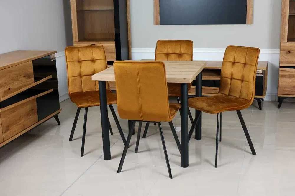 (15) Stół Ron + 4 krzesła, nowe 1090 zł