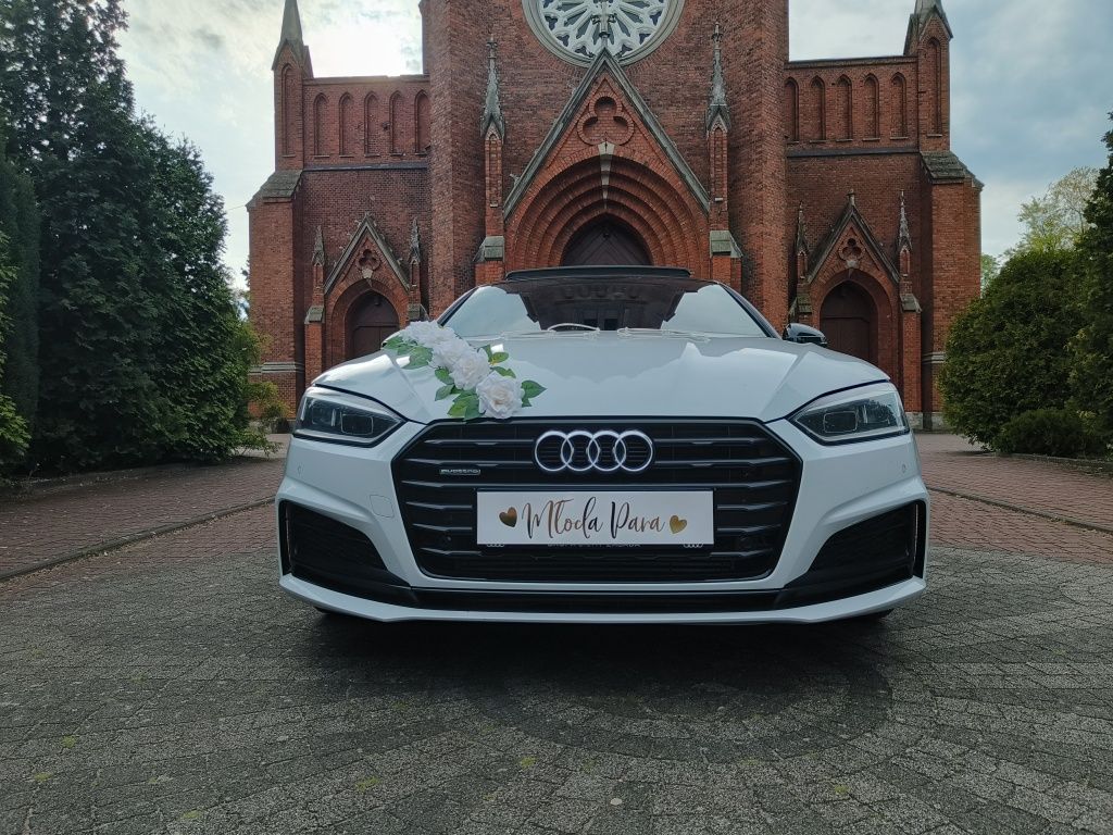 Audi A5 S-Line do ślubu, auto na ślub,wesele, samochód do ślubu