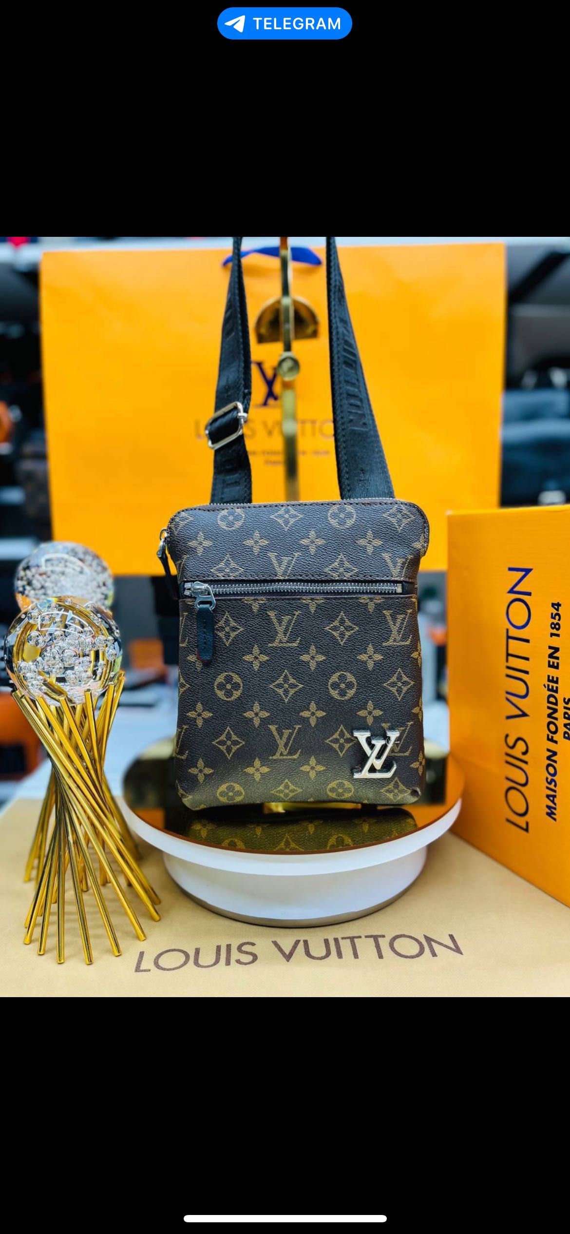 Saszetki męski listonoszka Louis Vuitton, Gucci monogram LV Premium