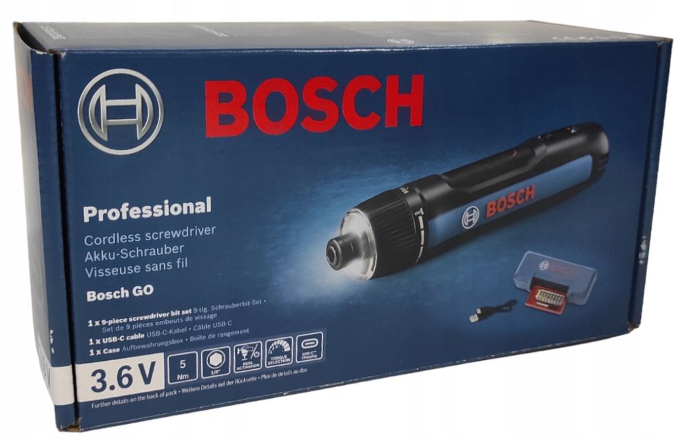 BOSCH GO Professional Wkrętak USB-C Nowy