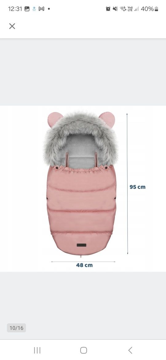 Śpiworek różowy NOWY Ricokids