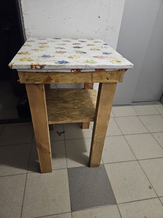 Столик / козел саморобний із бруса та осб