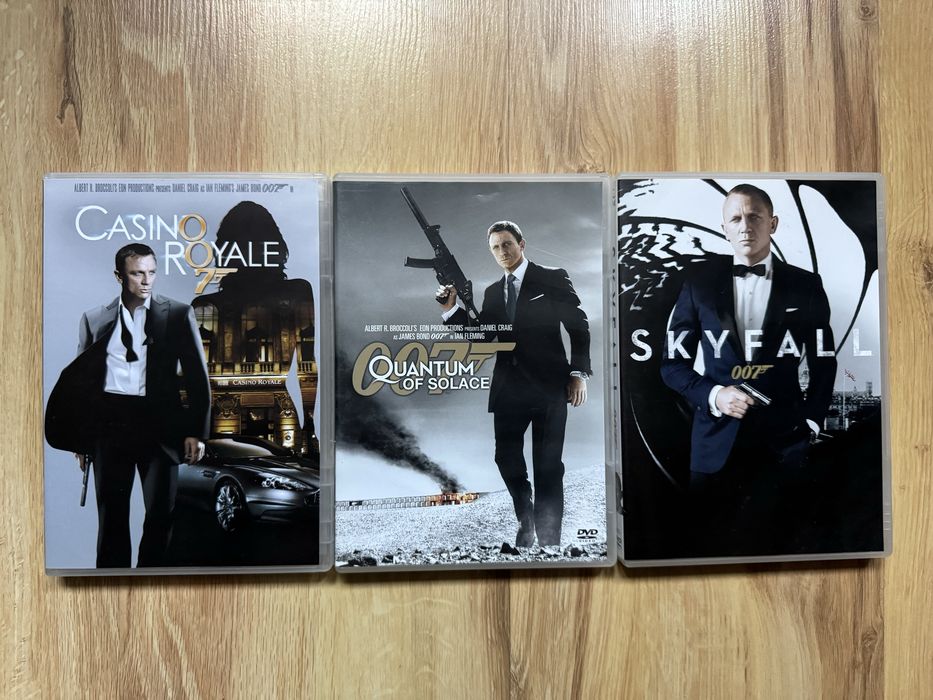 James Bond 007 Kolekcja Casino Royale Quantum of Solace Skyfall DVD