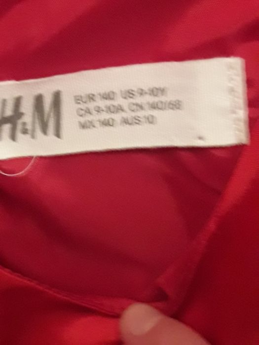 Sukienka z tiulu czerwona H&M