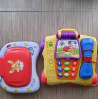 Telefon i komputer dla dzieci. Fisher Price.