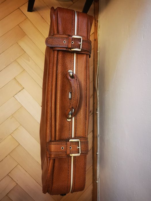 Walizka skórzana retro rozmiar 74 cm x 51 cm x 16 cm