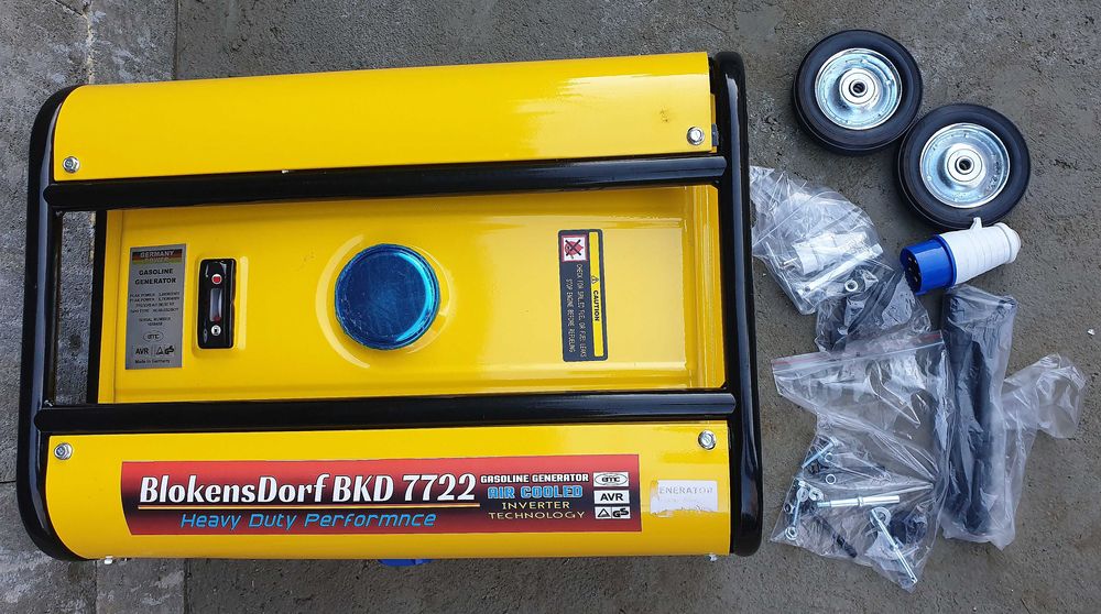 NOWY agregat prądotwórczy 1F 3,8kW 230V 3F 6,7kW 400V HC40-250/BOT