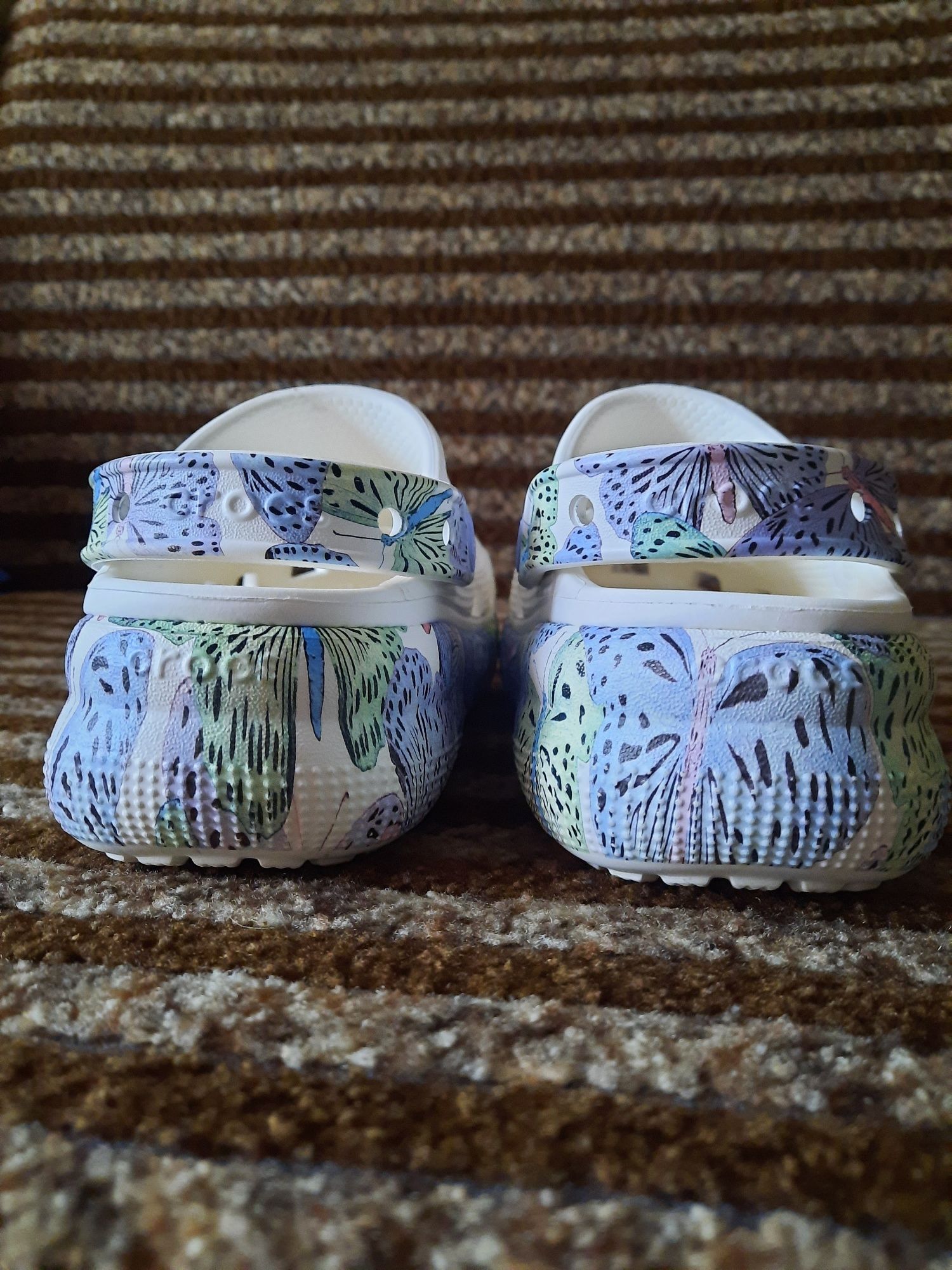 Дитячі сабо crocs Classic Cutie Butterfly Clog  White/Multi  C 12