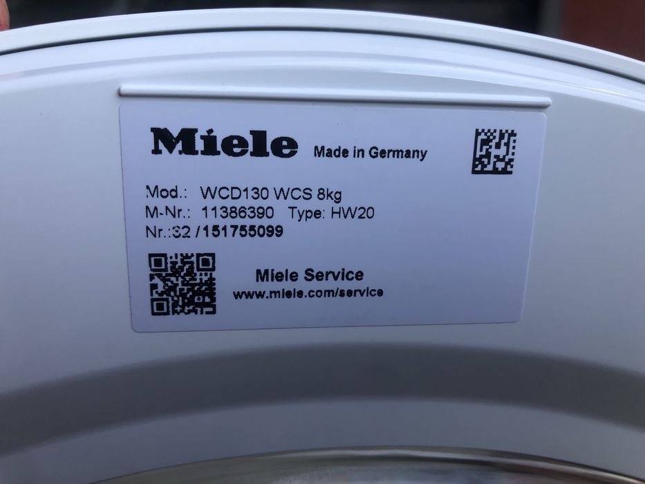 Пральна машина Miele WCD 130 WCS 2021 рік