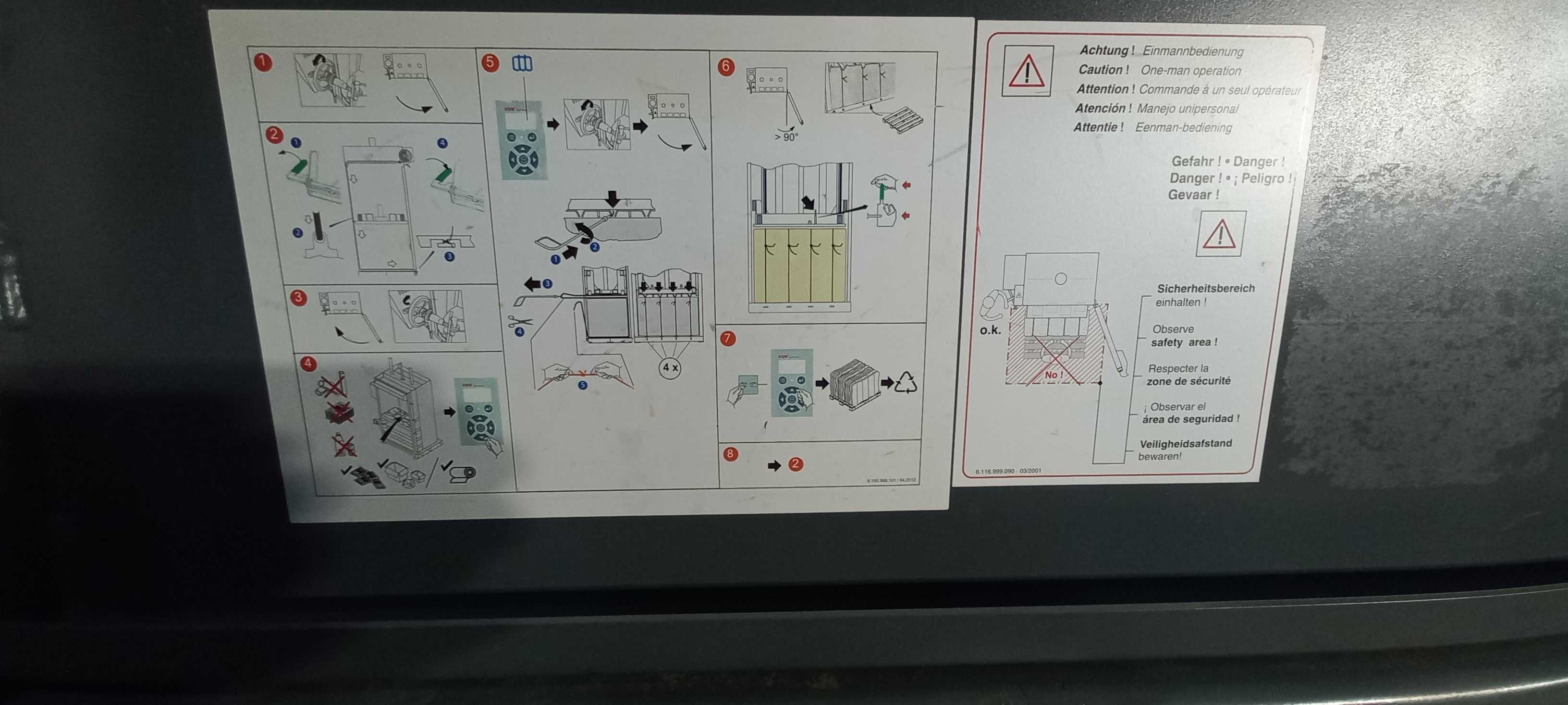 Prasa belownica pionowa HSM V Press 825 papier/folia.