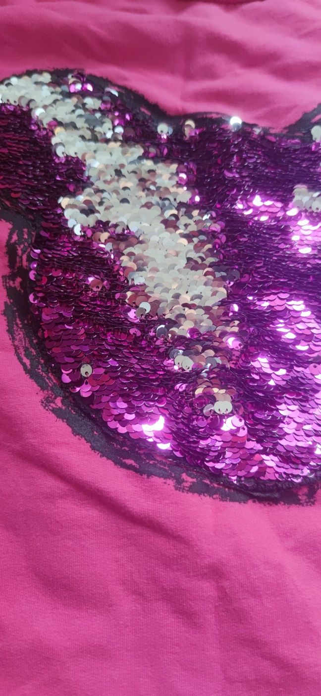 Bluzka bluza dresowa 158 odwracane cekiny la loca