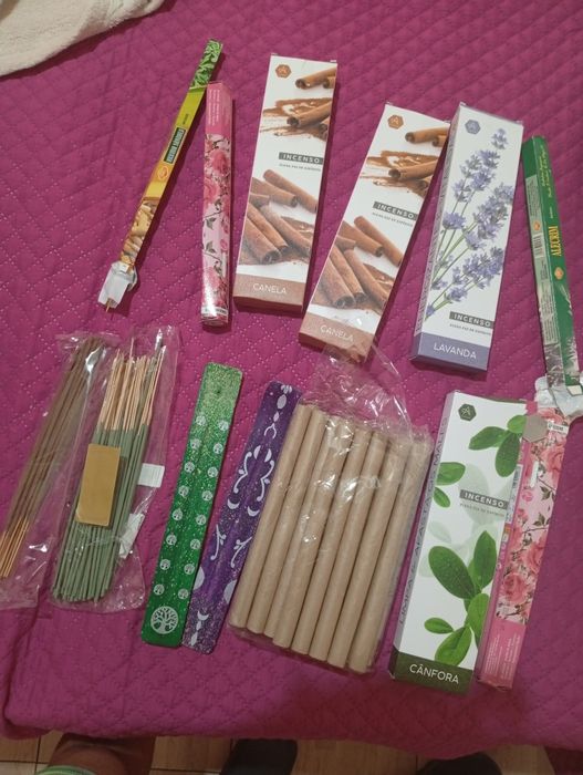 Insensos artemísia Sálvia canela lavanda