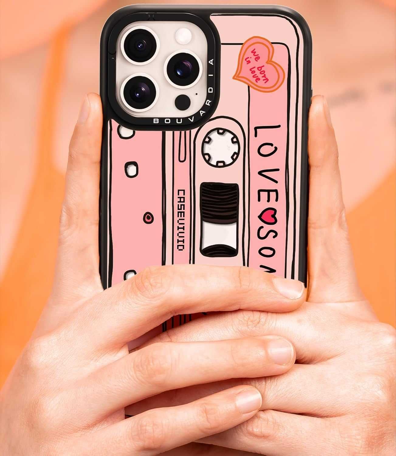 Etui Bouvardia do iPhone 12 Pro Max – Wzór Kasety Magnetofonowej