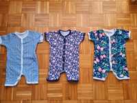 3x rampers piżamka niemowlecy 80 dartomik