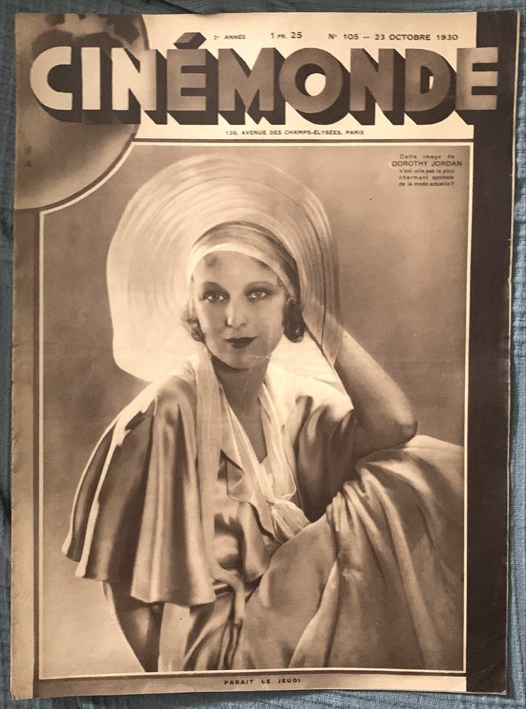 Revistas cinémonde anos 30