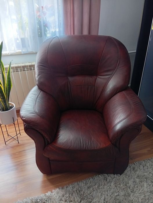 Komplet skórzany 3+2+1