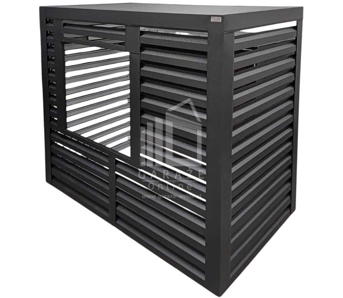 Osłona Pompy Ciepła 120X60X150Cm Antracyt Zabudowa Id910