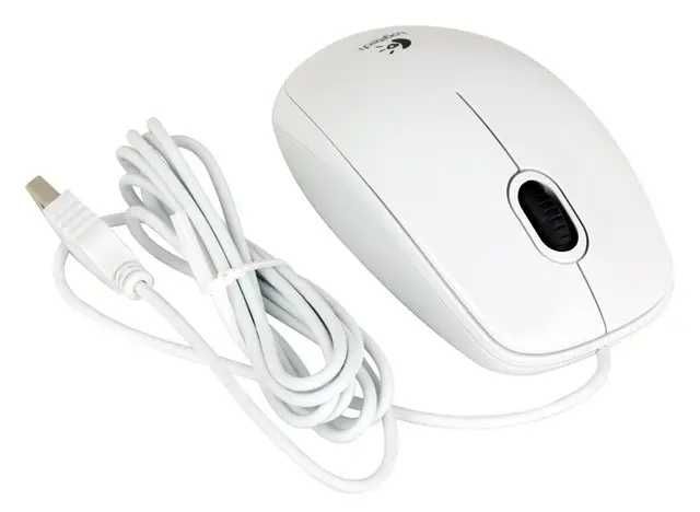 Logitech USB Mouse B110 White  разъём USB