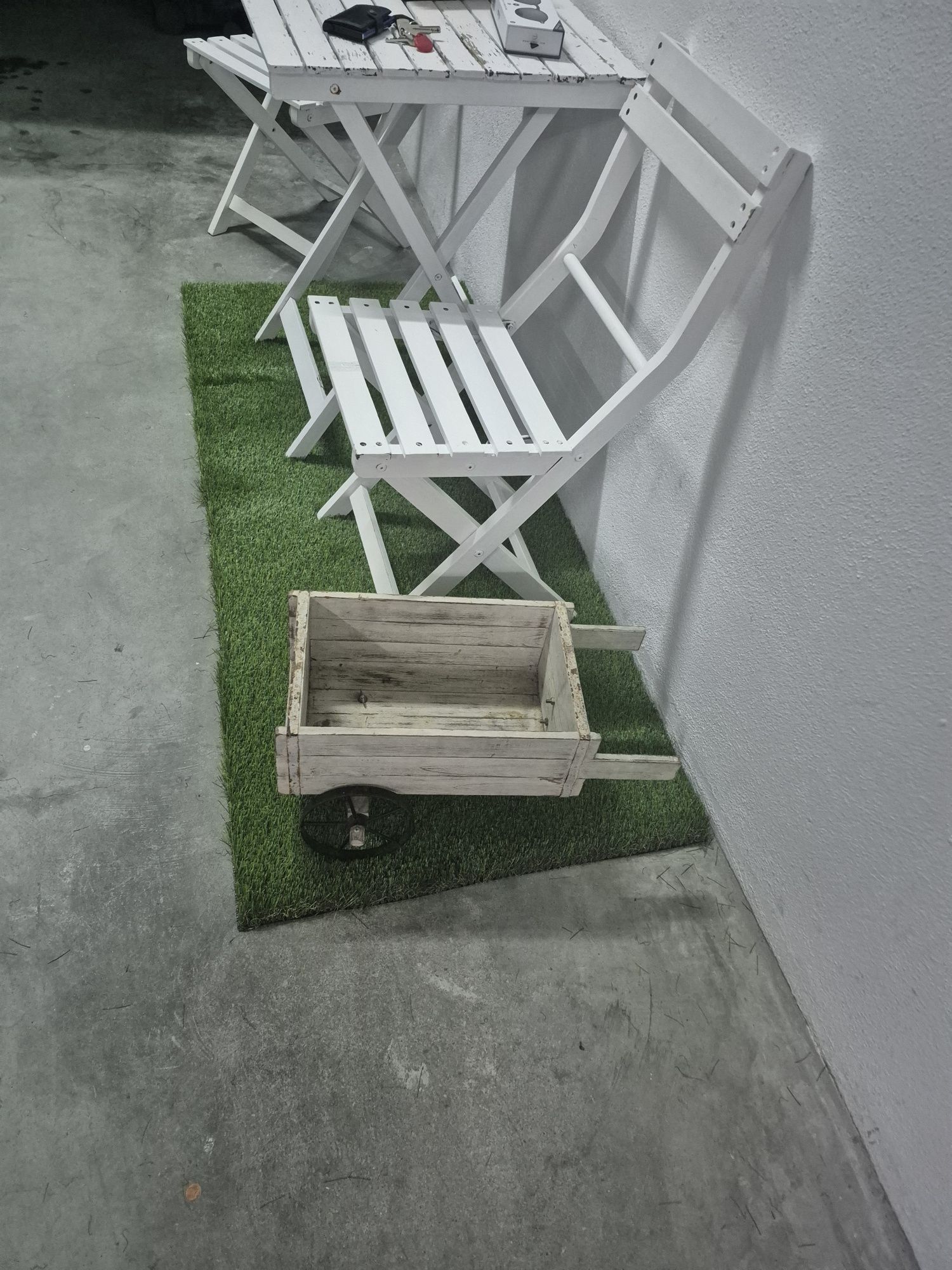 Carrinho jardim decorativo