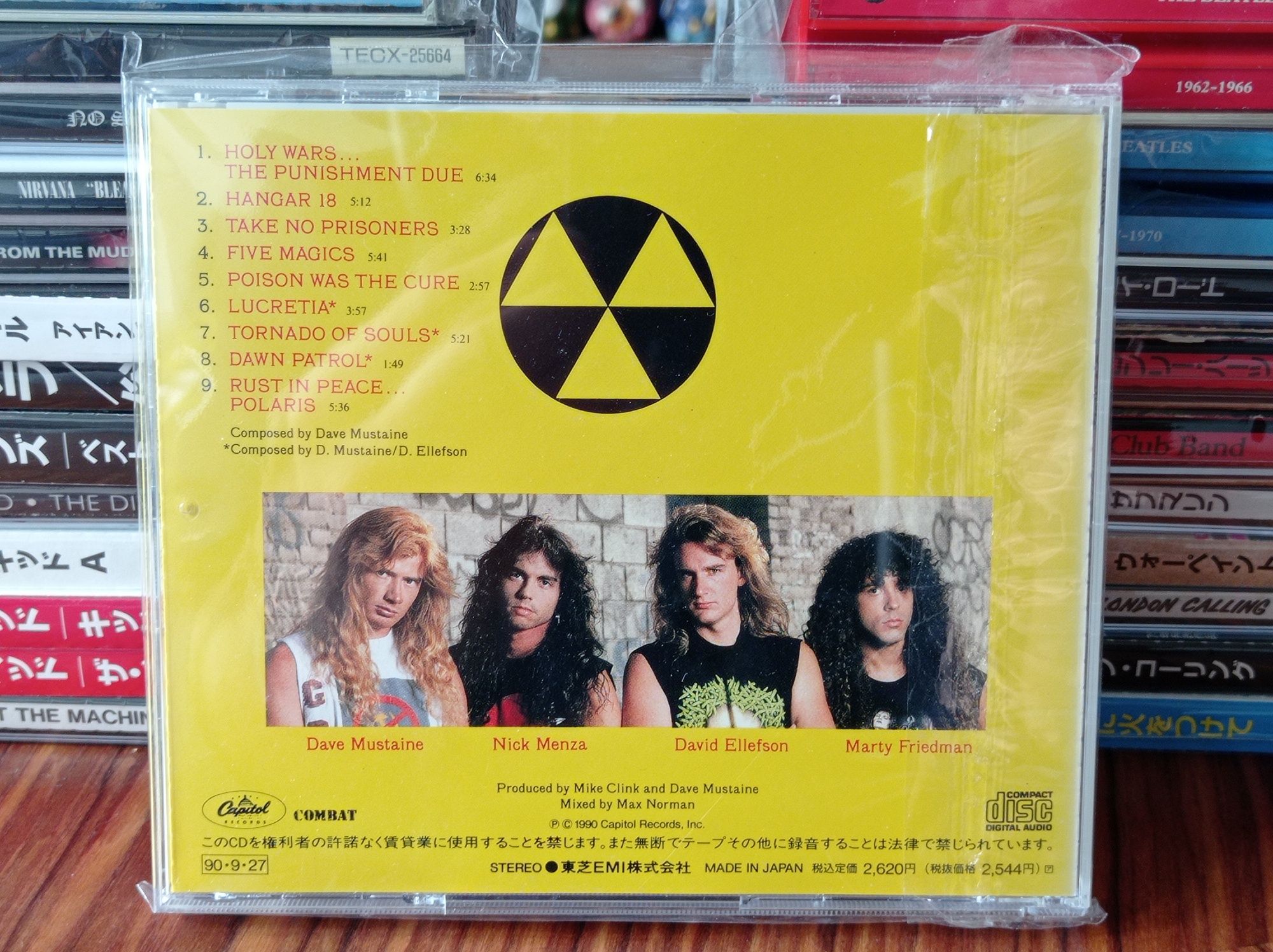 Płyta kompaktowa MEGADETH RUST IN PEACE oryginalne japońskie wydanie