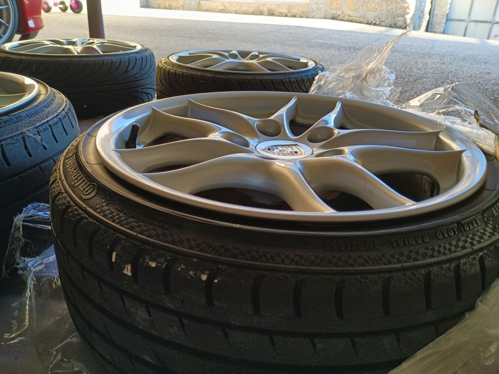 Jantes Porsche R17 com conversores 4x100
