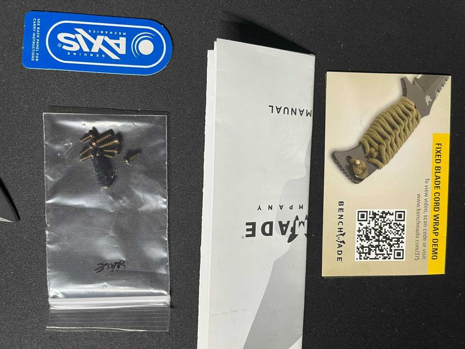 Nóż składany Benchmade Adamas 275BK D2 + dodatkowe akcesoria.