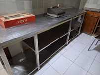 Bancada Inox 3mx0.80