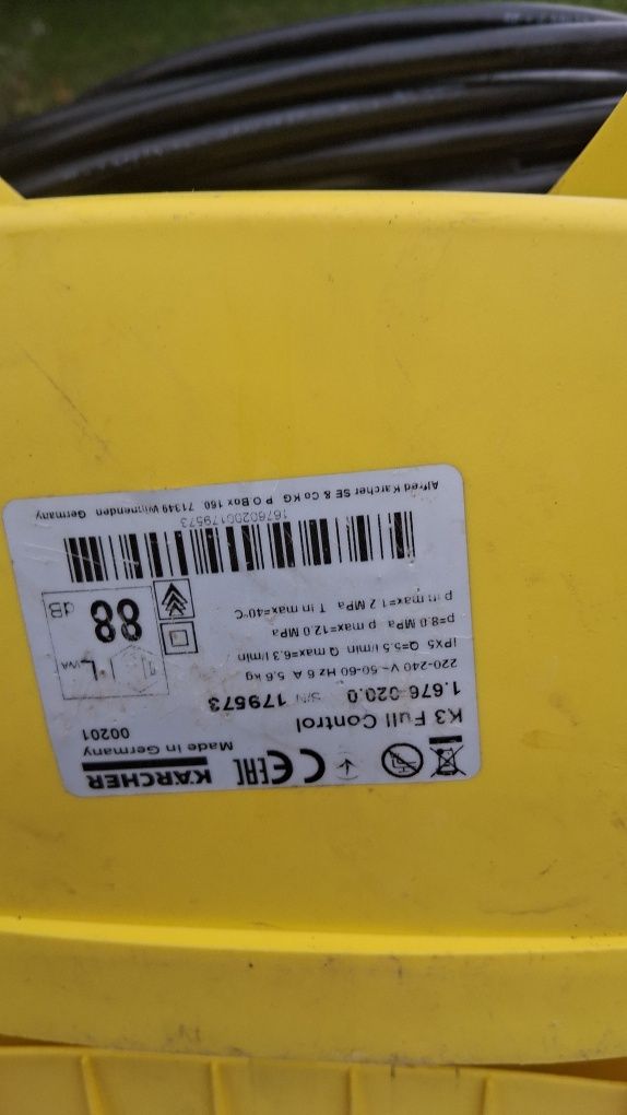 Myjka ciśnieniowa karcher K 3 120 barów