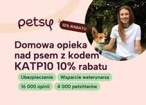 Olga petsitter na Petsy.pl, ceny od 35 zł, 10% rabatu z kodem KATP10
