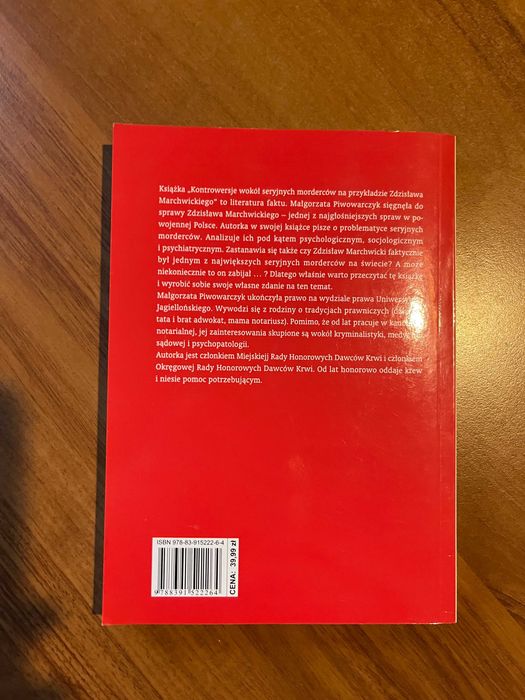 Kontrowersje wokół seryjnych morderców ; Małgorzata Piwowarczyk