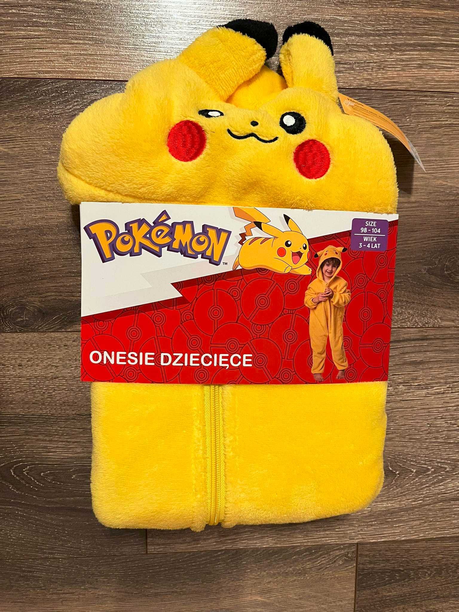 Onesie Piżama Kombinezon Pokemon Pikachu