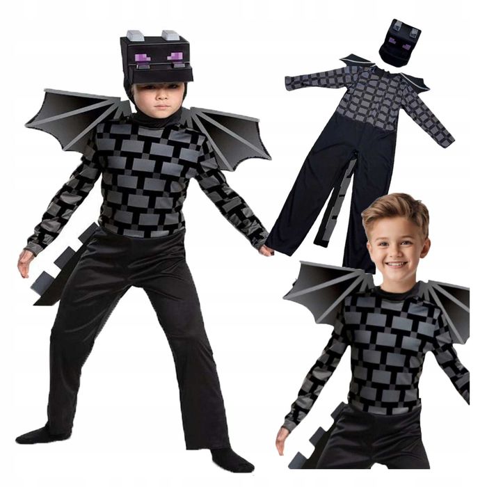 Strój minecraft smok enderdragon przebranie rozmiar L