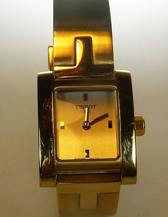 Zegarek pozłacany TISSOT L 950 K 1853 stal nierdzewna wodoodporny 30m