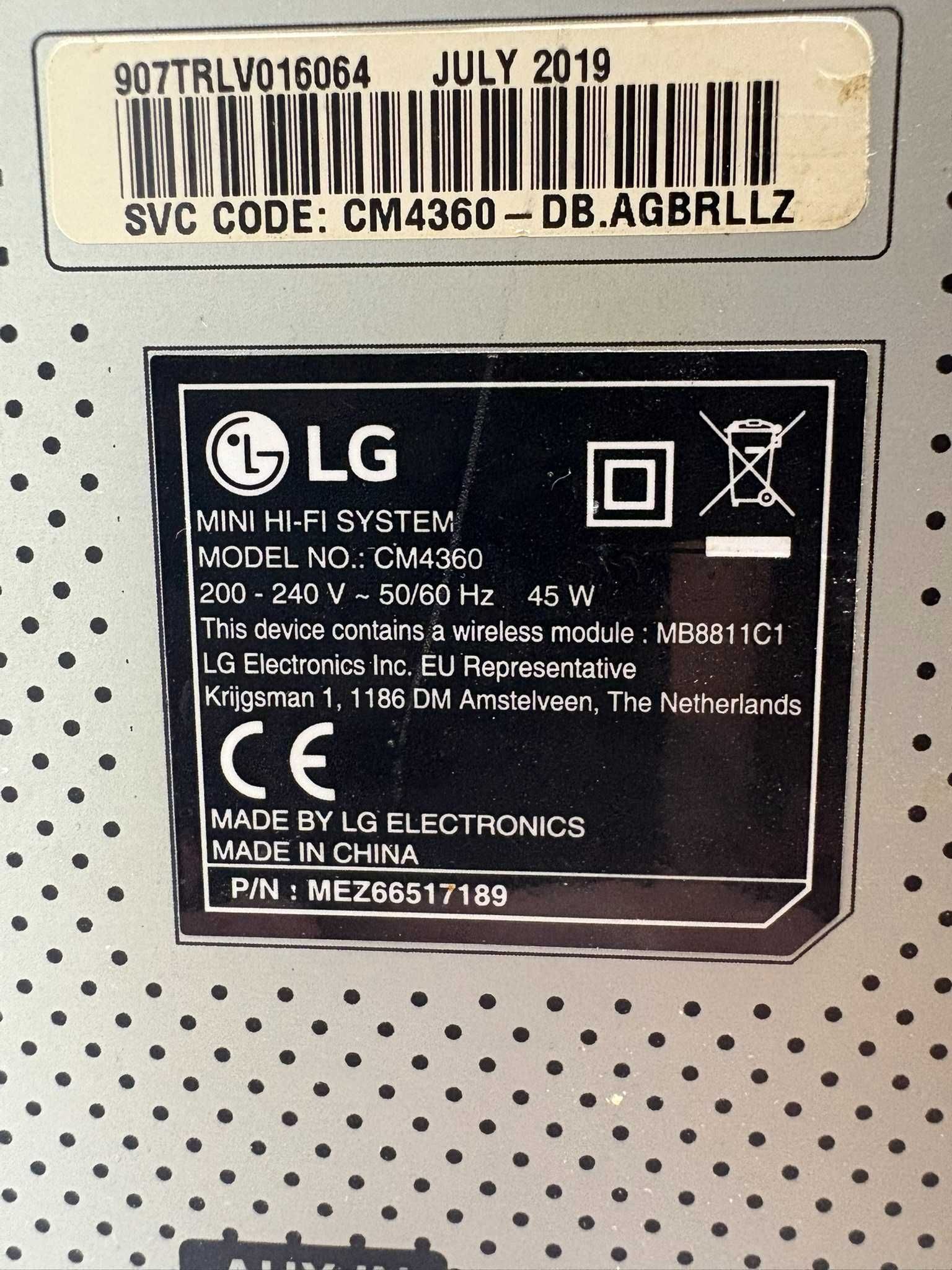Wieża stereo LG CM4360