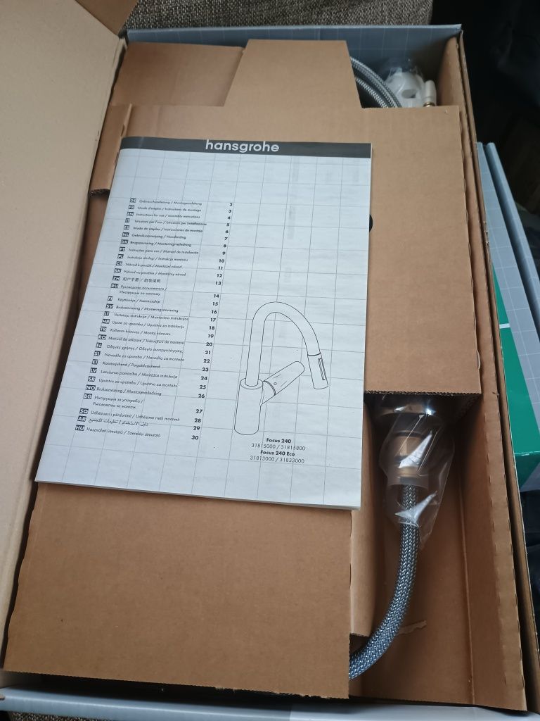 Змішувач Hansgrohe Focus 240 2Jet для кухонної мийки з висувним душем