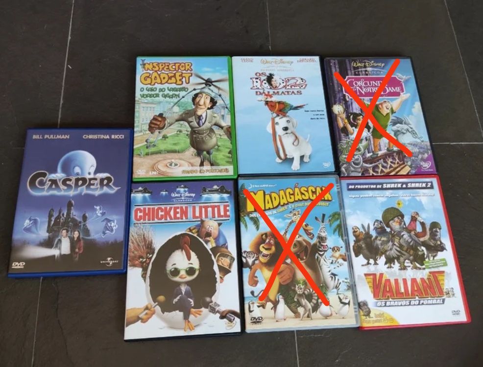 DVDs para crianças