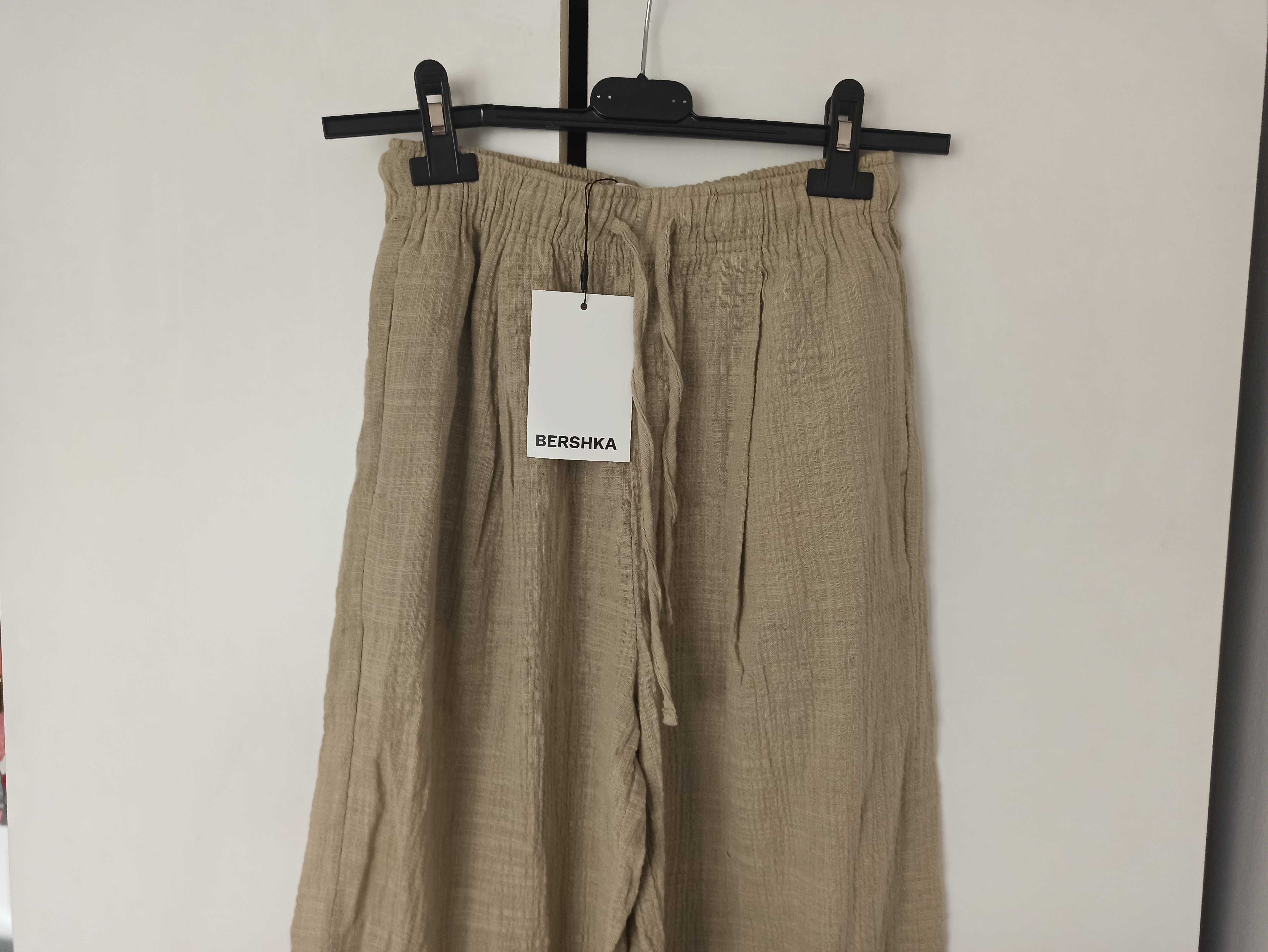 Nowe z metką spodnie wide leg Bershka r. XS