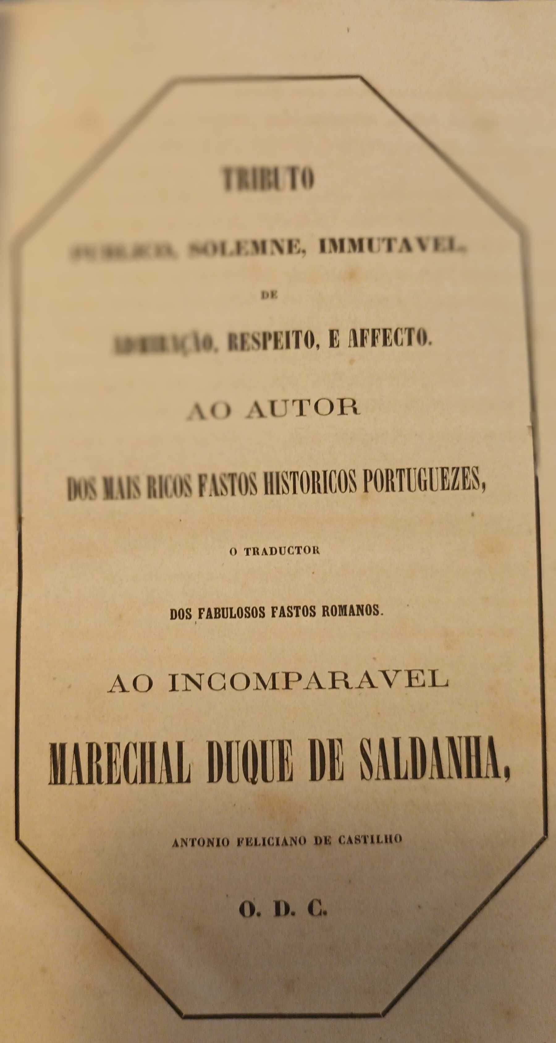 OS FASTOS, Publio Ovidio Nasão_3 Tomos_1862