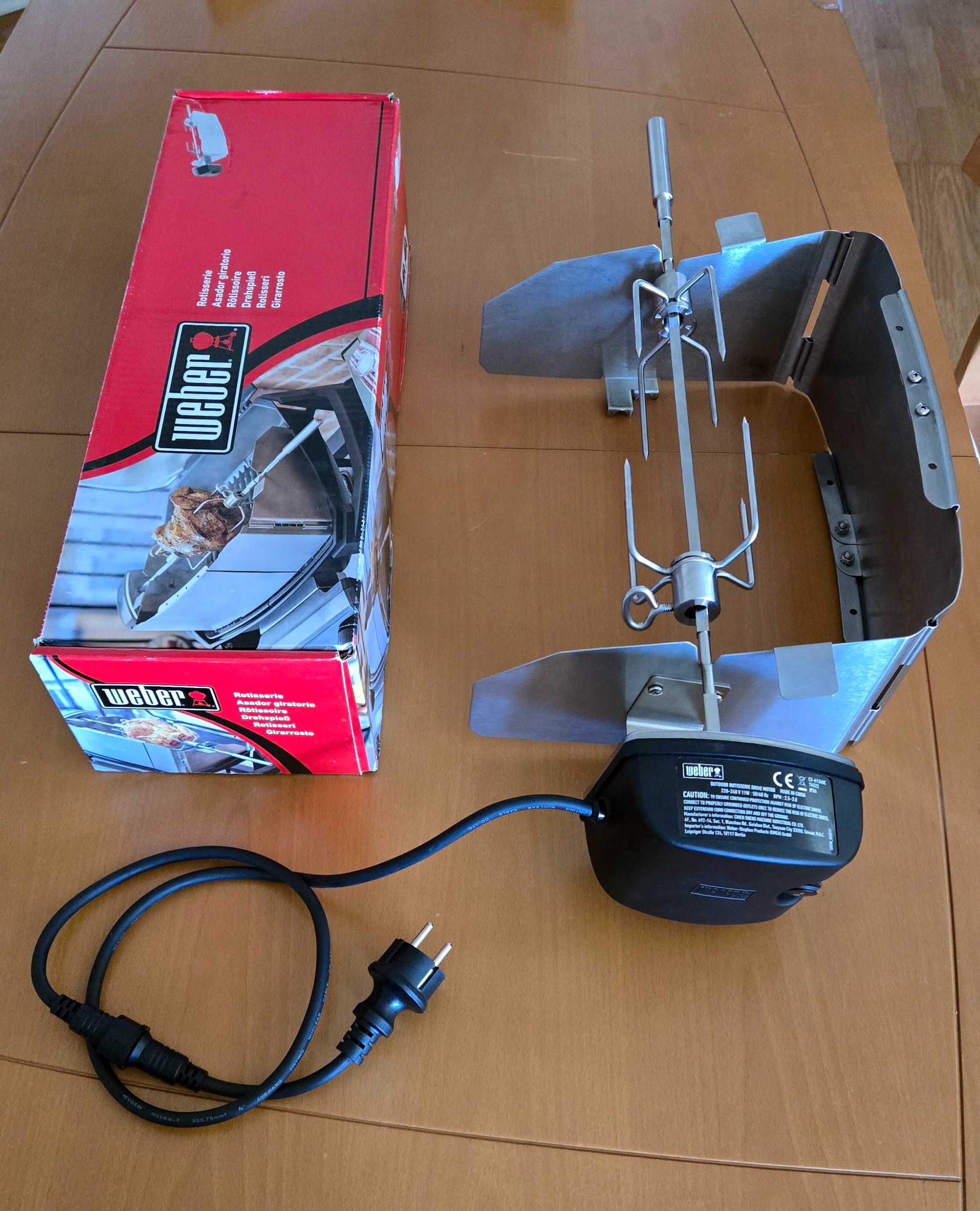WEBER - Assador de Espeto Rotativo para Grelador Pulse 1000/2000
