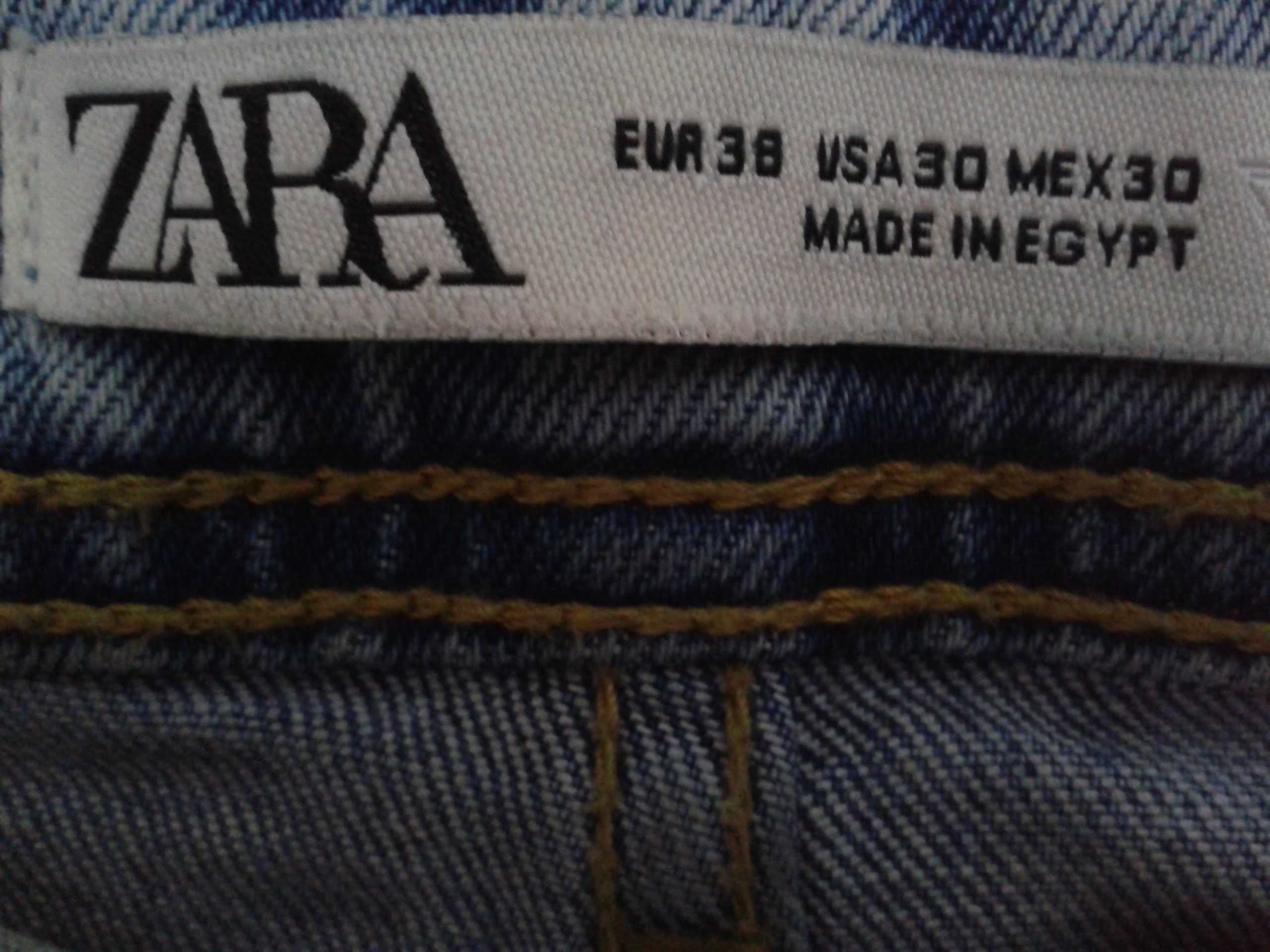 spodnie damskie, dziewczęce, jeansy, Zara, rozm 38
