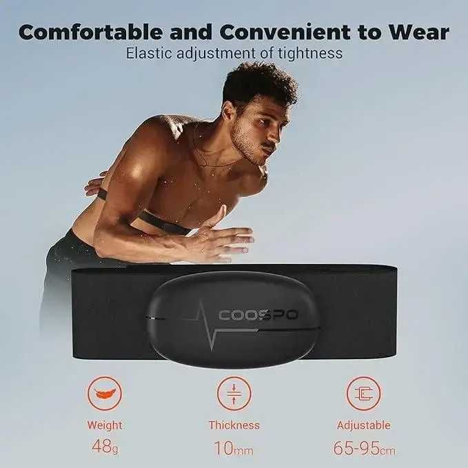 COOSPO H6 Монітор серцевого ритму  Bluetooth 4.0 ANT + IP67