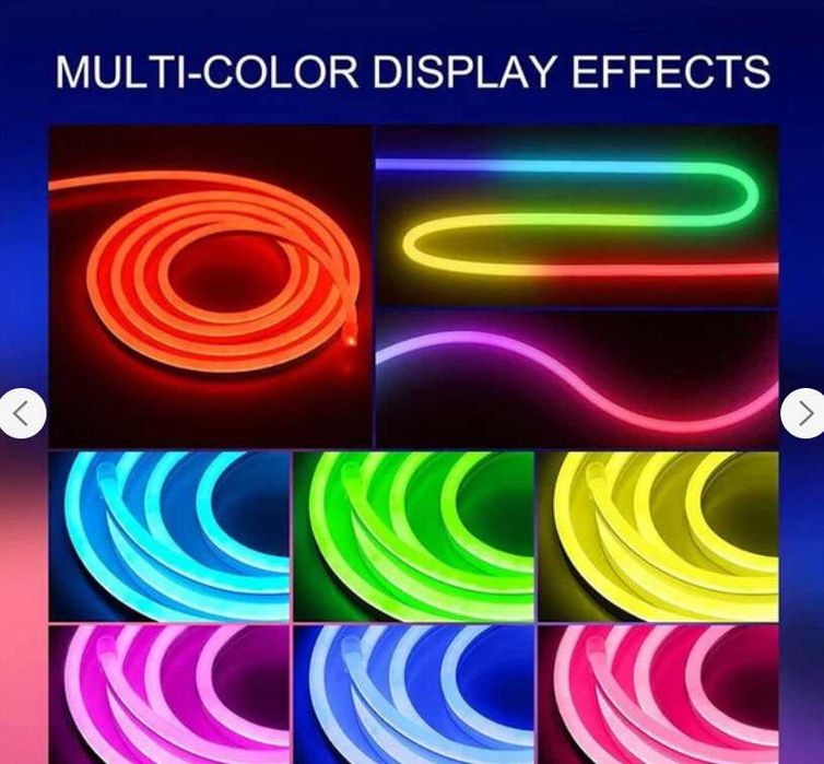 Світлодіодна LED стрічка RGB 10 неонова стрічка із музики Гнучкий неон