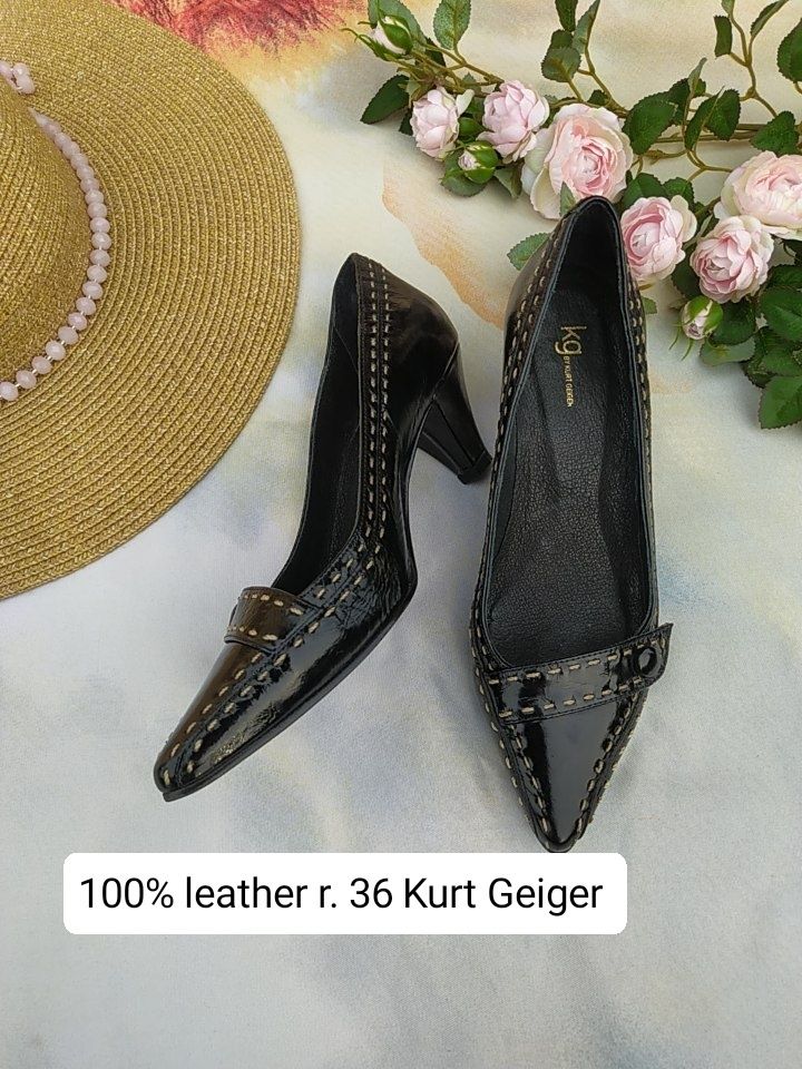 Czółenka damskie r. 36 skóra naturalna Kurt Geiger